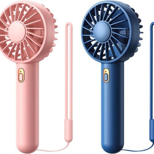 2 Pack Mini Handheld Fan with Multiple Modes