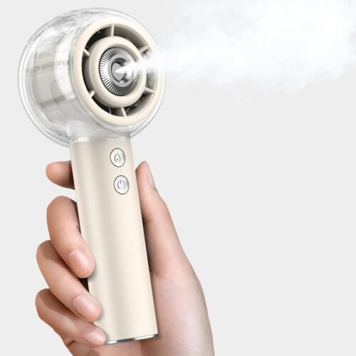 Mini USB handheld fan powerful turbo motor rechargeable personal fan with strong wind for travel camping beach outdoor gifts