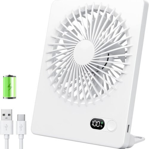 Portable Desk Fan with Adjustable Wind Speed