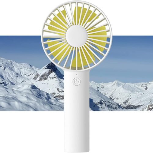 Handheld mini USB fan portable and small with 3 speeds USB rechargeable battery operate for outdoor indoor makeup commute office travel concerts gifts
