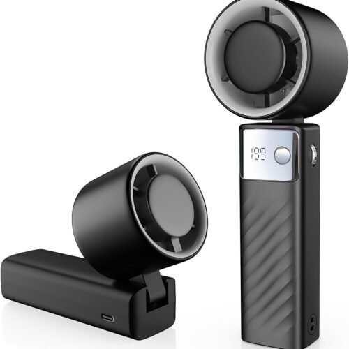 Foldable Mini Fan with Handheld and Desktop Modes